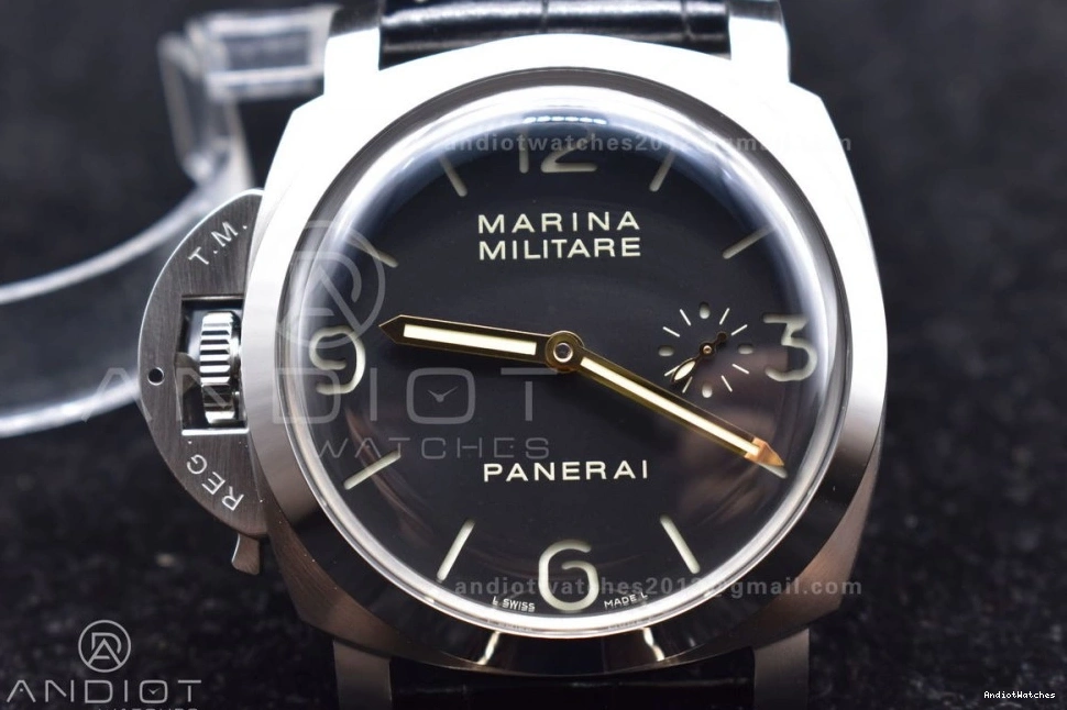 1:1 H with Y-Incabloc on Superlumed Dial Leather Strap PAM217 Black XF Best Edition Trendy 993 A6497 1227